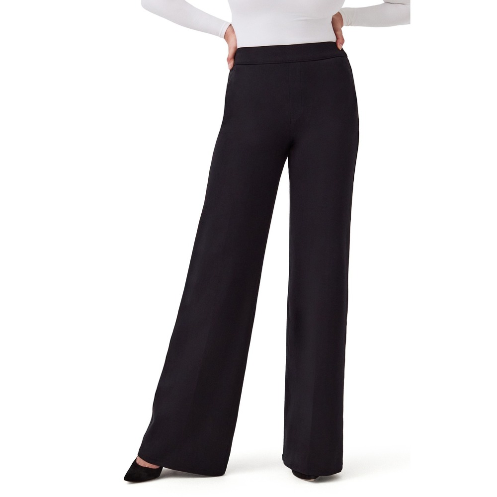 Spanx Perfect Pant Wide Leg Black 1X Petite New With Tags